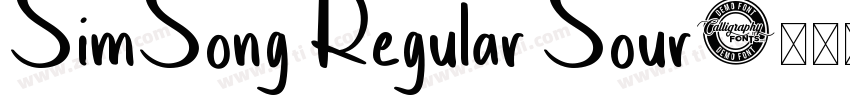 SimSong Regular Sour字体转换